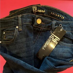 Women's Skinny Jeans - Dark Blue